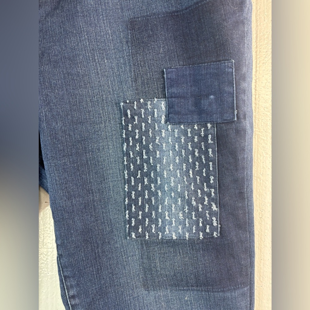 Patchwork Blue Jeans - image 4